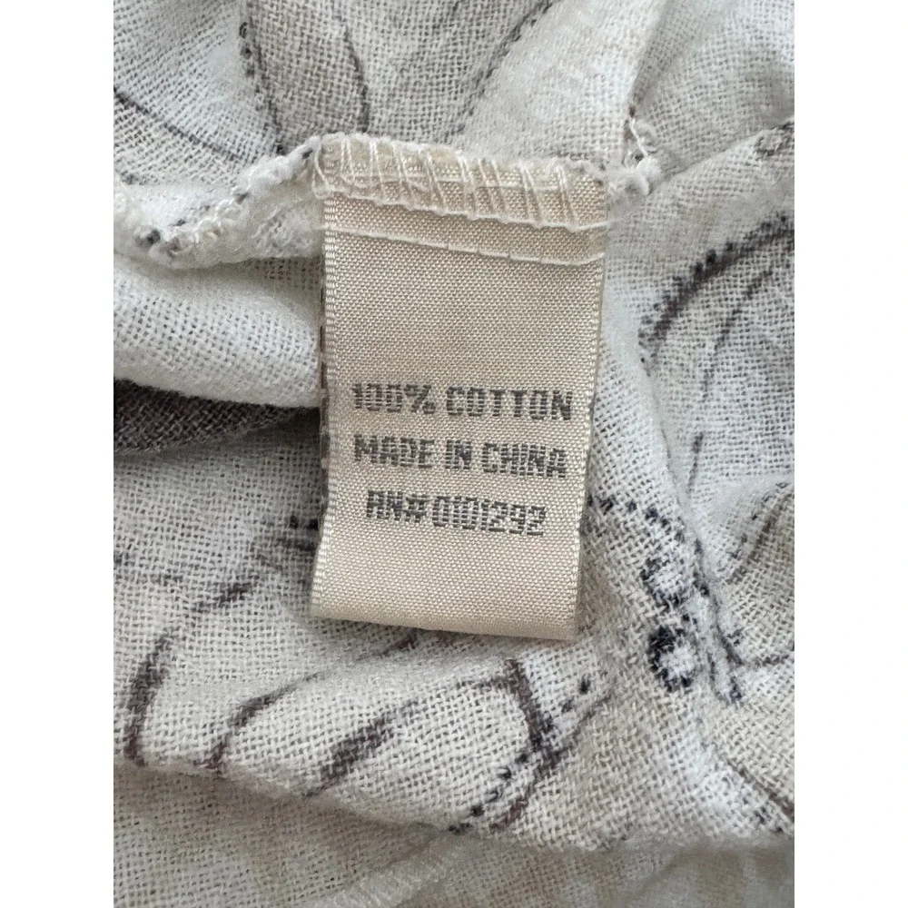 Lulu-B Under the Sea Print‎ Cotton Sleeveless Top Brown Tan Starfish Medium - Picture 7 of 10